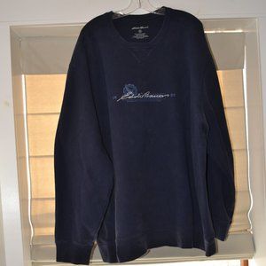 Men's Eddie Bauer Fleece-lined Navy Sweatshirt Size 4XL
